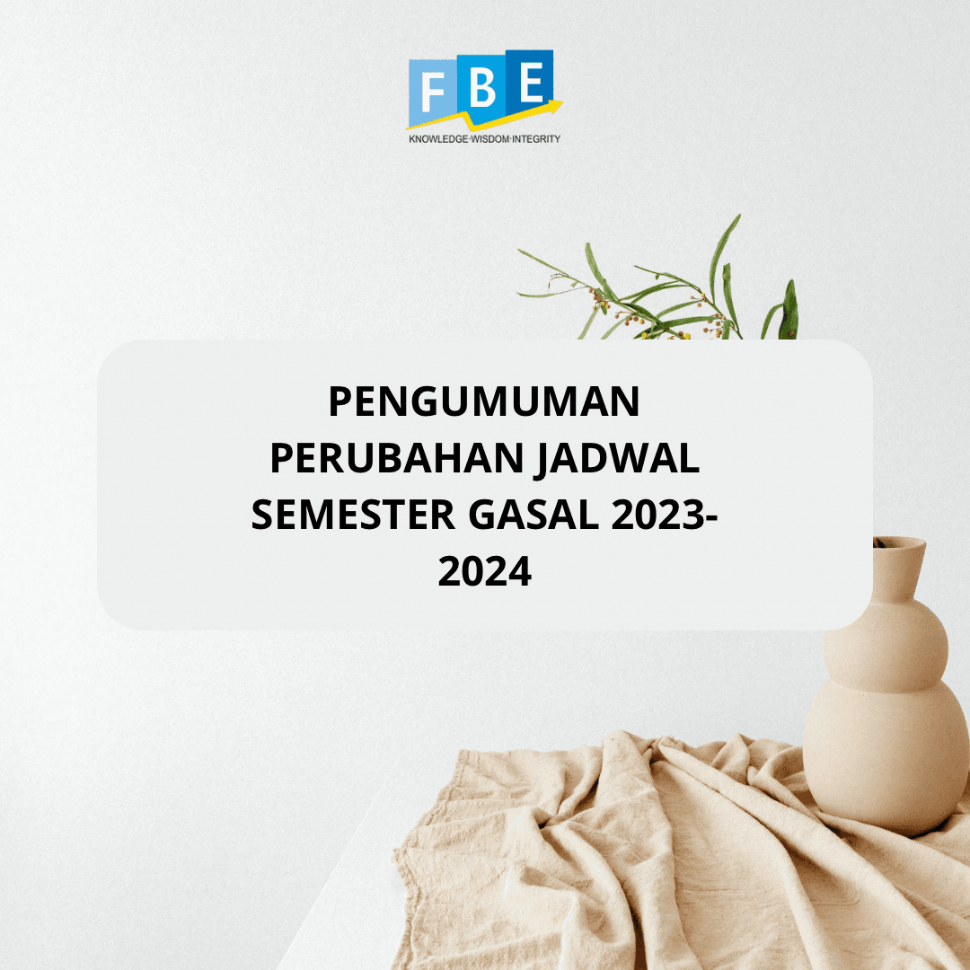 Pengumuman Perubahan Jadwal Semester Gasal 2023-2024
