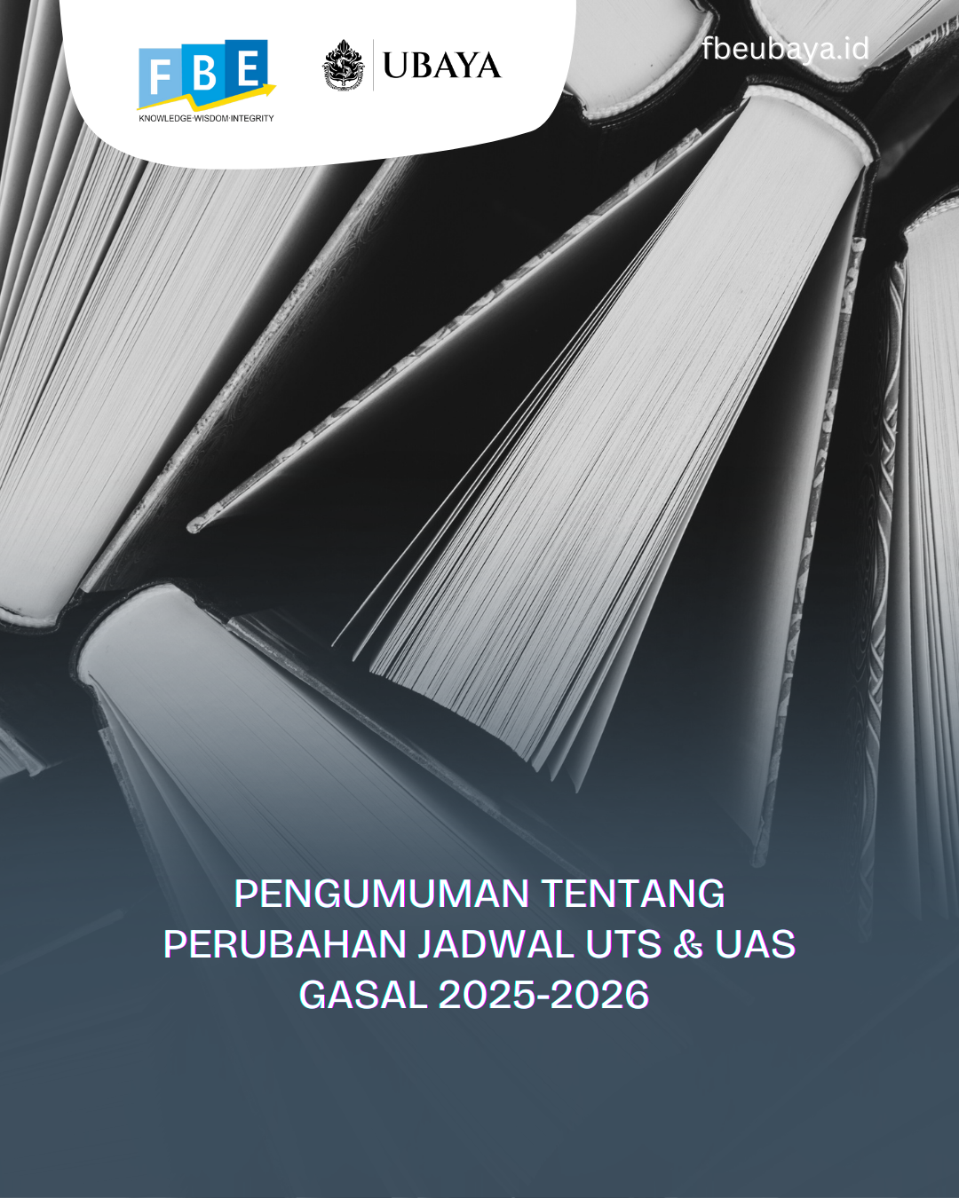 Pengumuman tentang Perubahan Jadwal UTS & UAS Gasal 2025 2026 