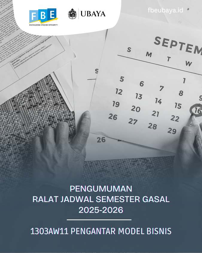 Pengumuman Ralat Jadwal Semester Gasal 2025-2026